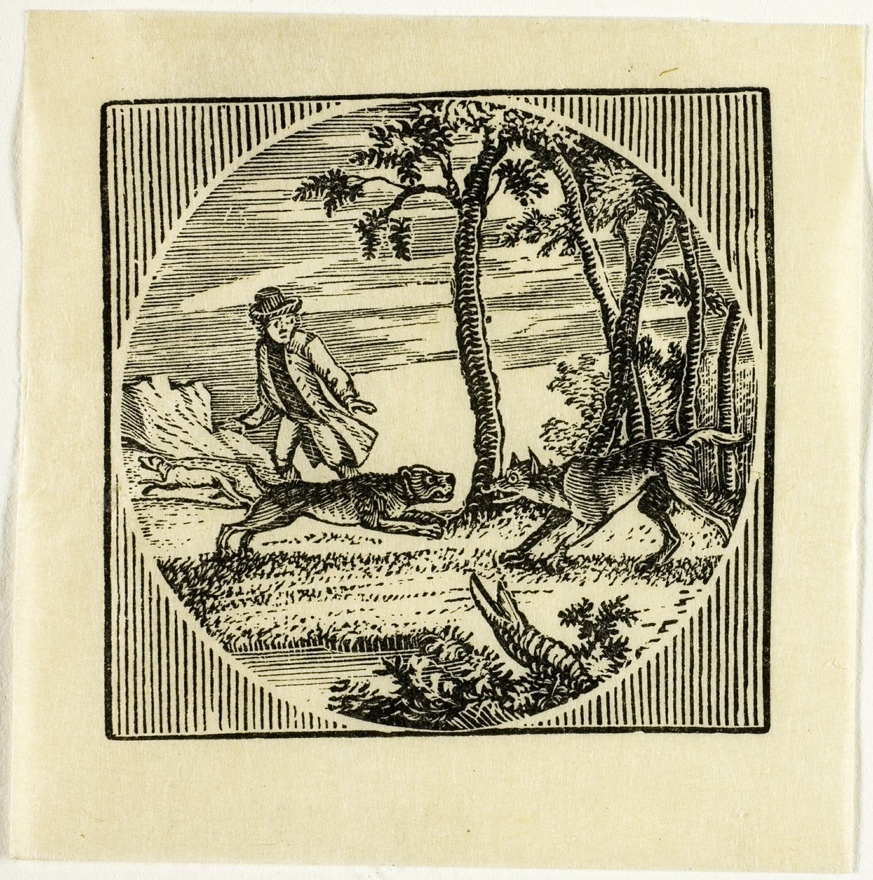 Ilustración de libro de Thomas Bewick