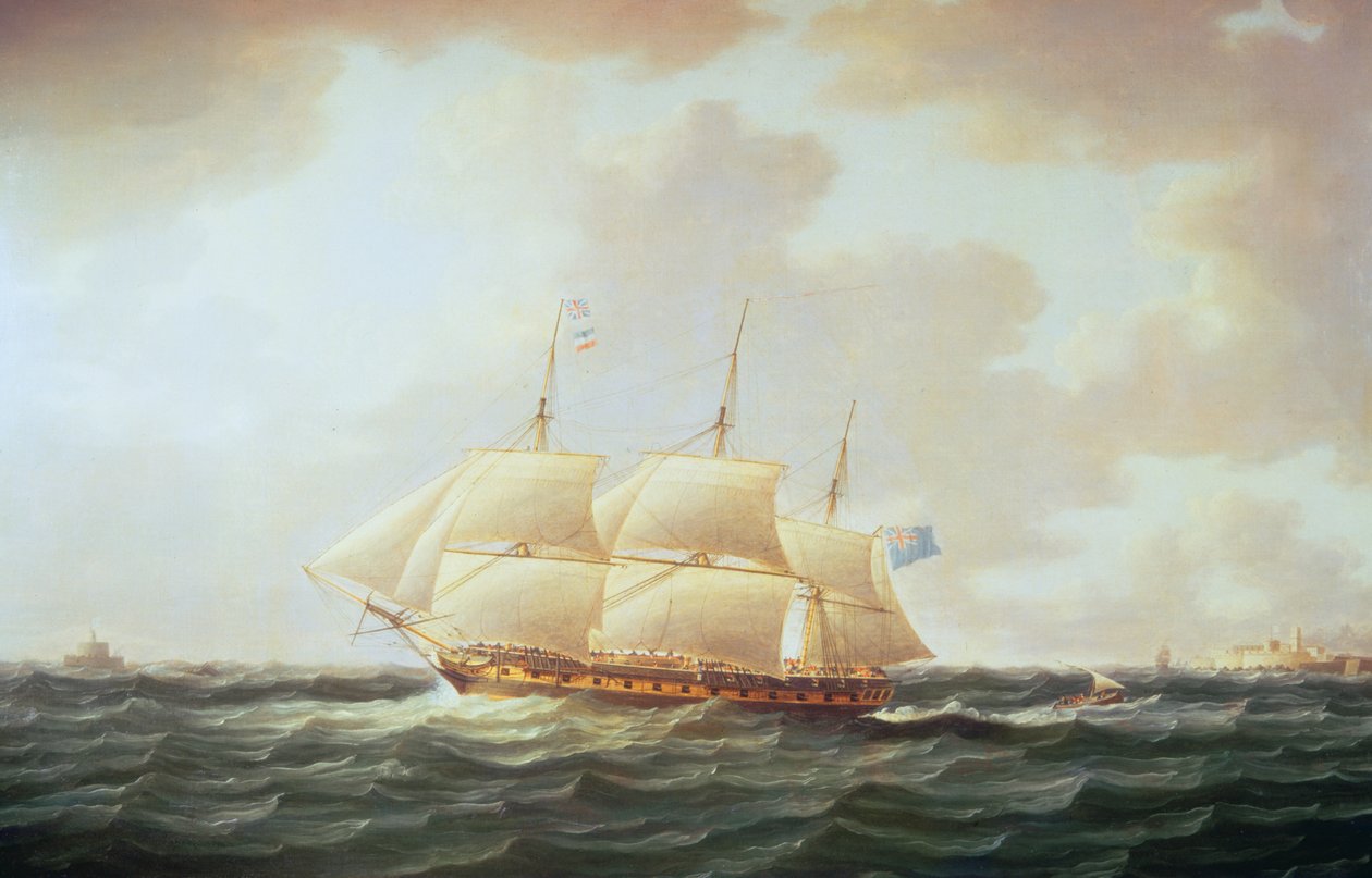H.M.S. Minerva de Thomas Buttersworth