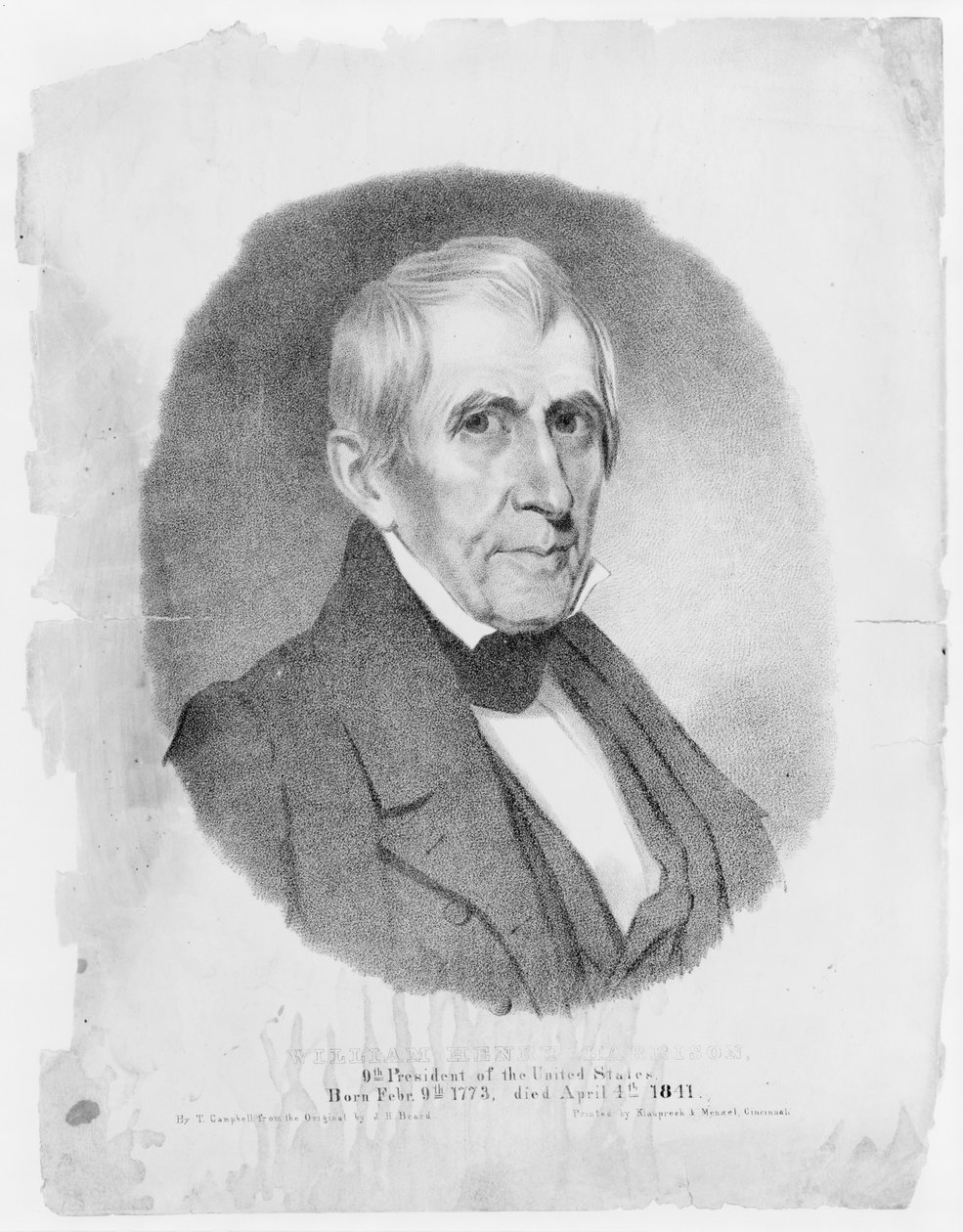 Presidente de EE.UU. William Henry Harrison, 1841 de Thomas Campbell
