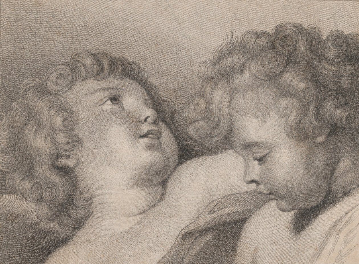 Dos cabezas de querubines de Thomas Cheesman