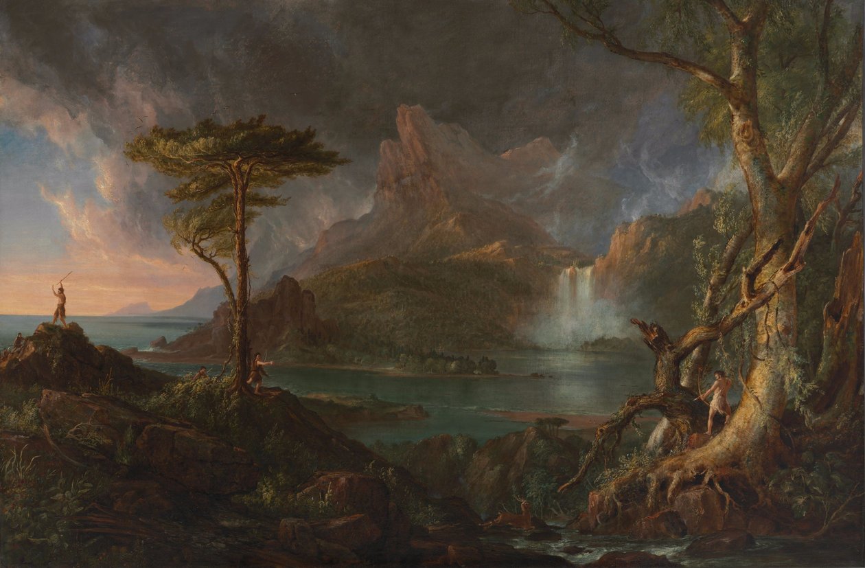 Una escena salvaje de Thomas Cole