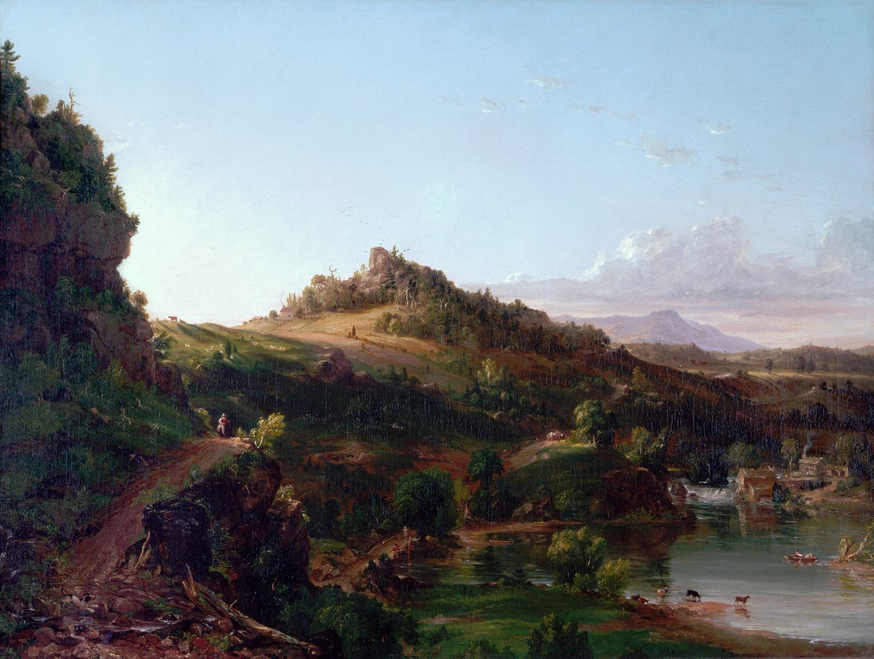 Catskill Scenery, c.1833 (óleo sobre lienzo) de Thomas Cole