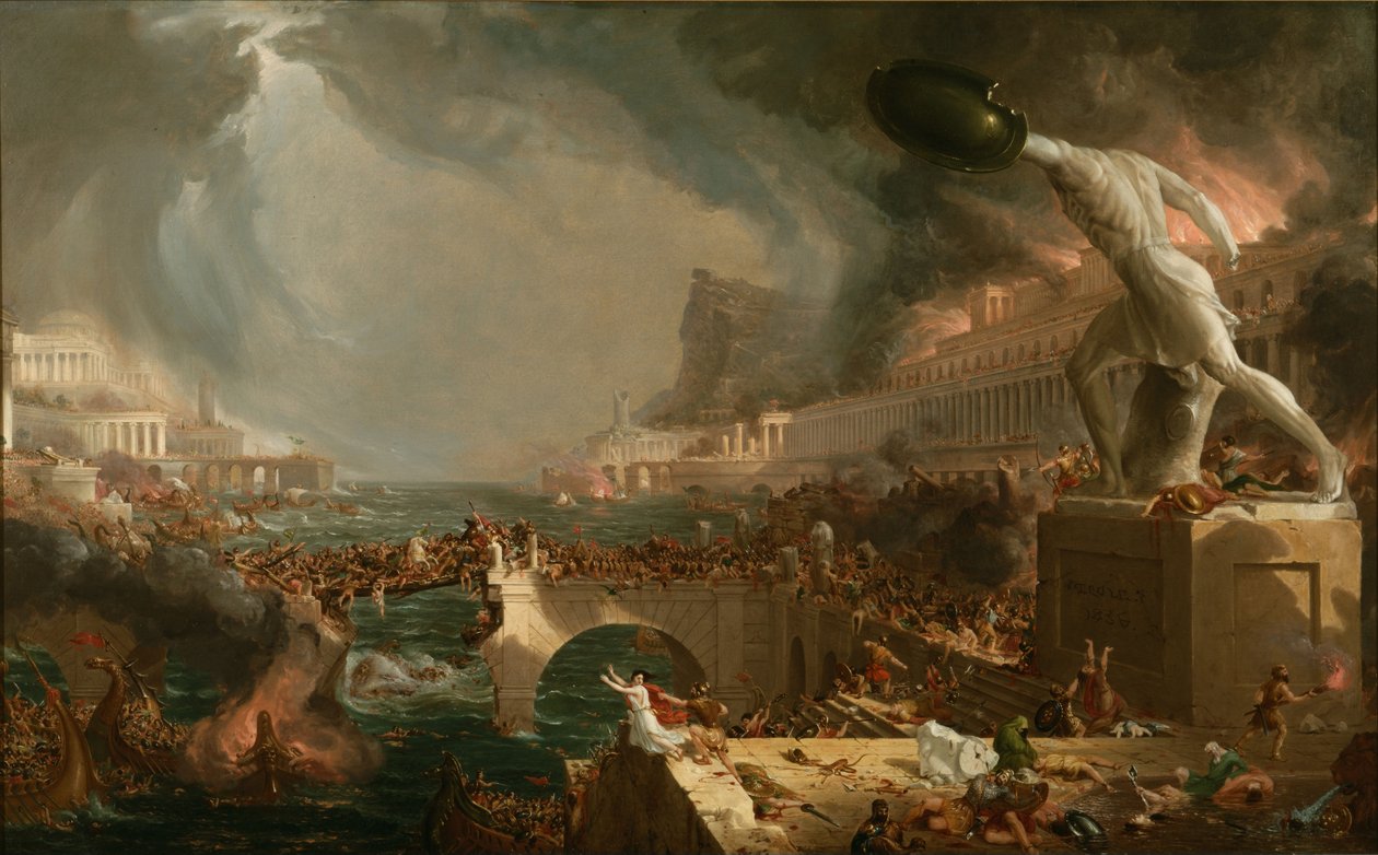 La destrucción de un imperio de Thomas Cole