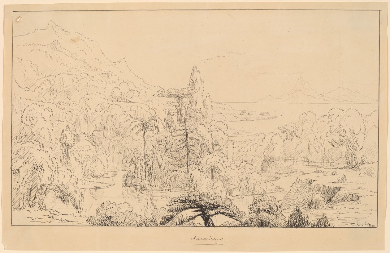 Narciso [recto] de Thomas Cole