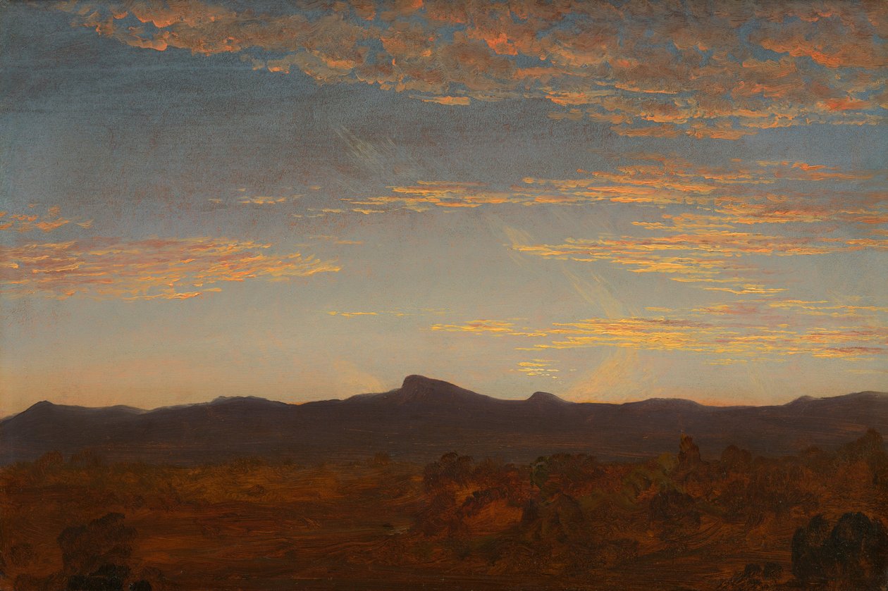 Estudio para "Catskill Creek" de Thomas Cole