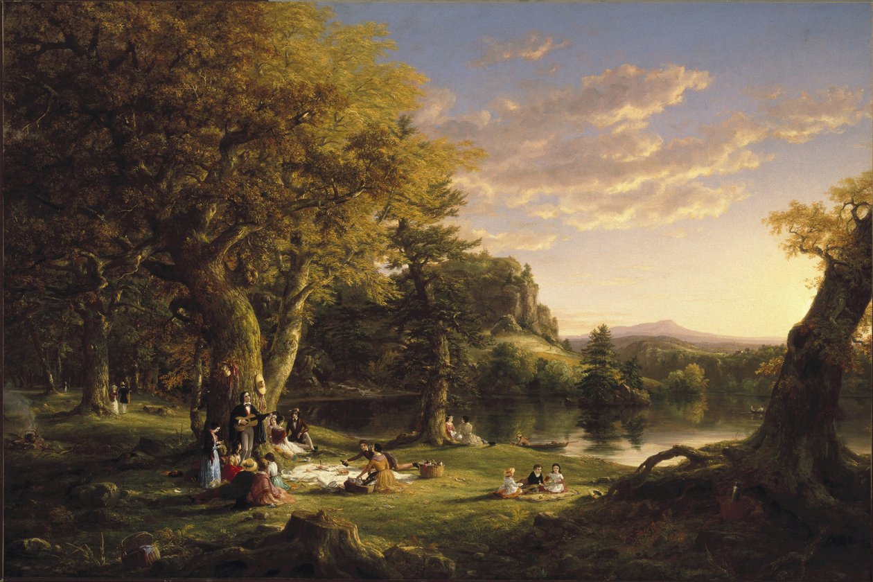 El Picnic, 1846 de Thomas Cole