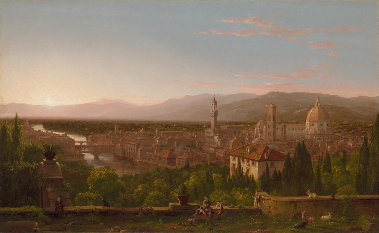 Vista de Florencia, 1837 de Thomas Cole