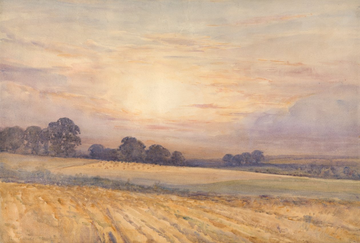 Paisaje al atardecer de Thomas Collier