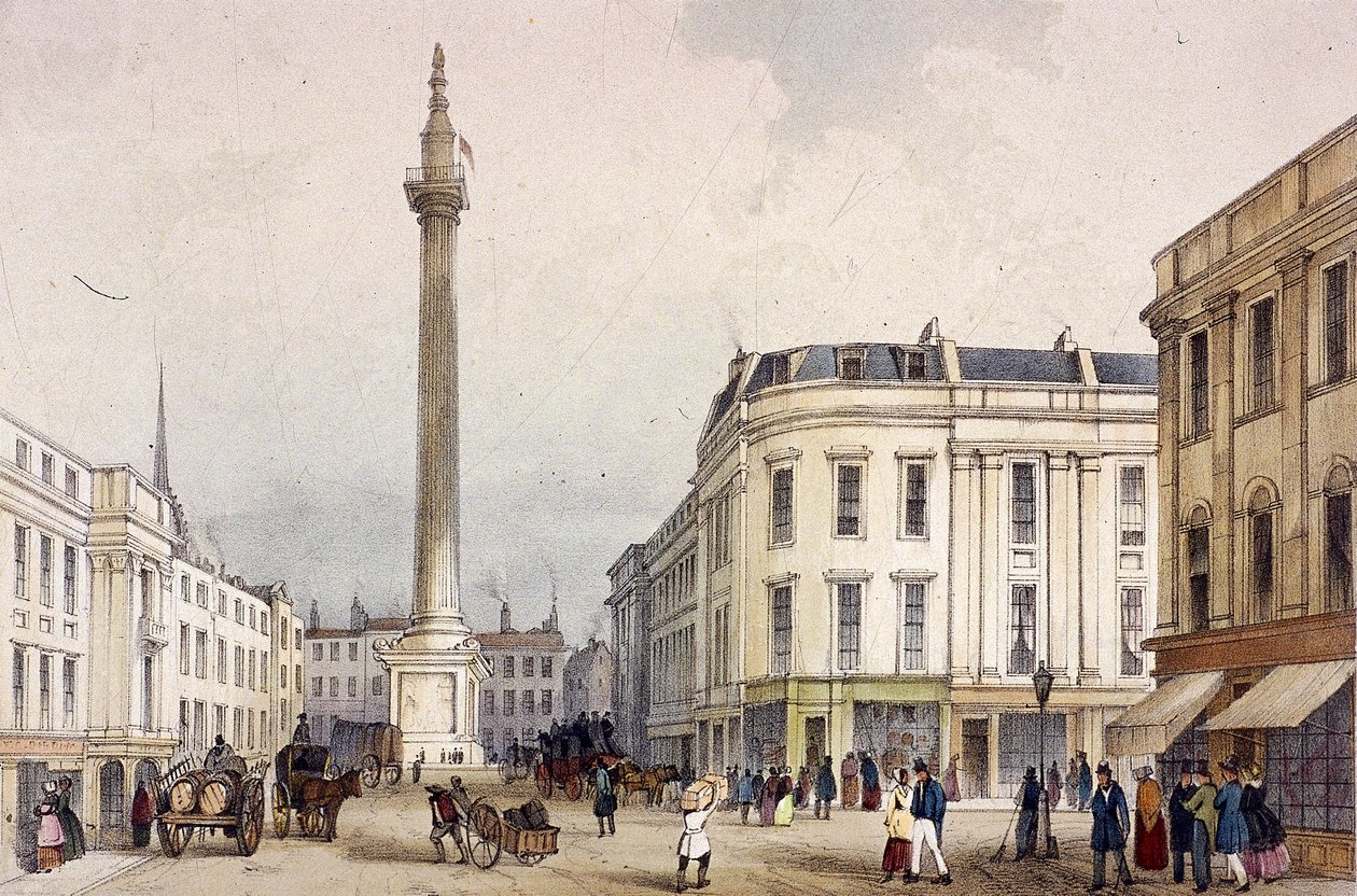 Monumento, Londres, c. 1855 de Thomas Colman Dibdin