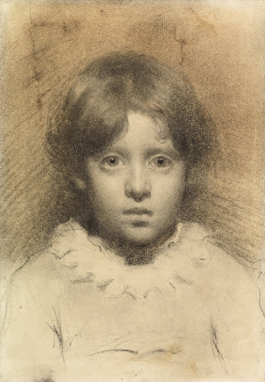Estudio de un niño joven de Thomas Cooper Gotch
