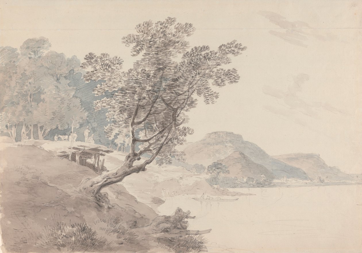 Akbarpur Gaut, cerca de Rhotas, India de Thomas Daniell