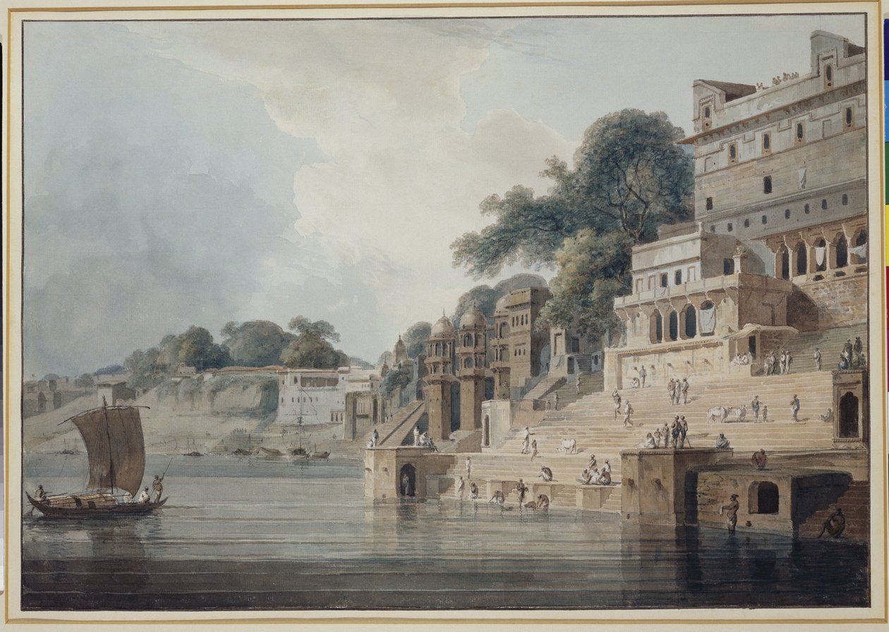 Dasasvamedha Ghat, Benarés de Thomas Daniell