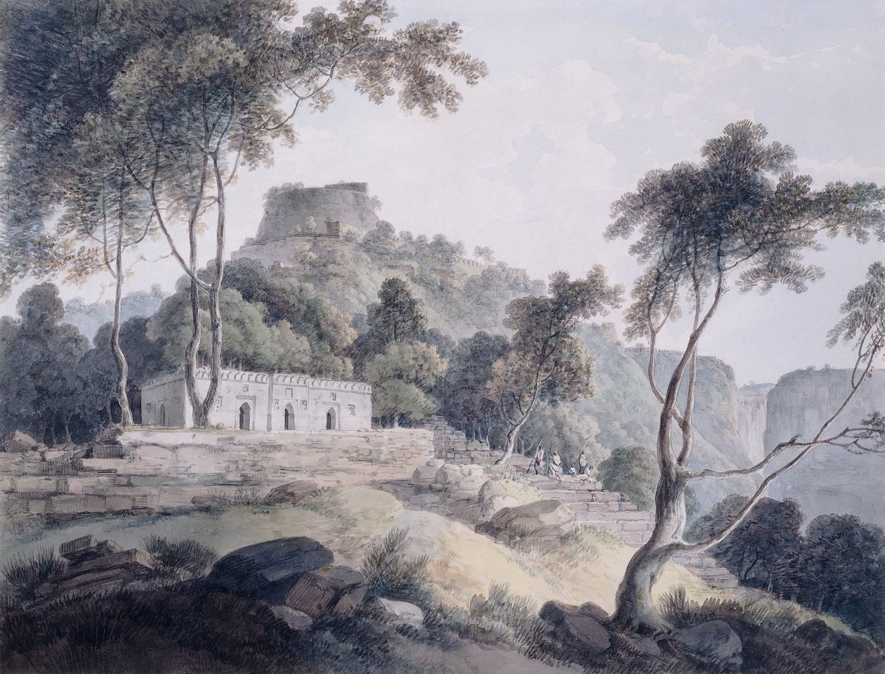 Rajghat, Rohtasgarh, Bihar de Thomas Daniell
