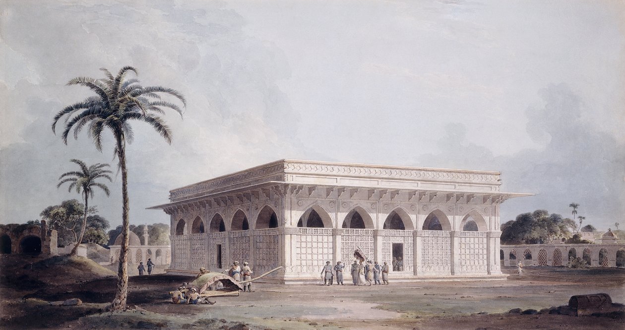 El Chaunsath Khamba Nizamuddin, Delhi de Thomas Daniell