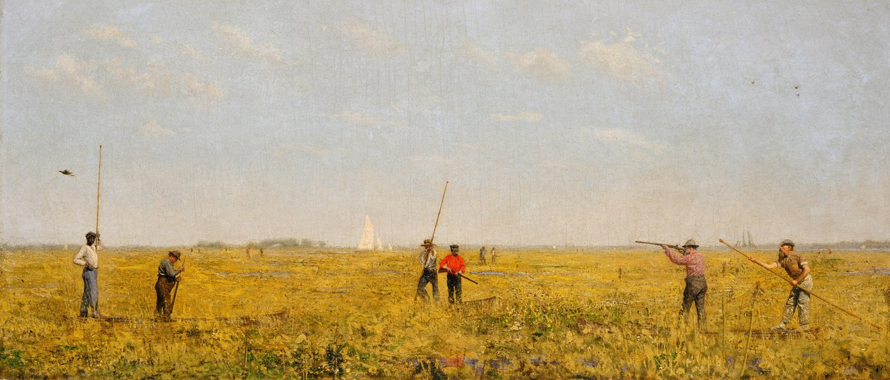 Empujando para el Riel, 1874 de Thomas Eakins