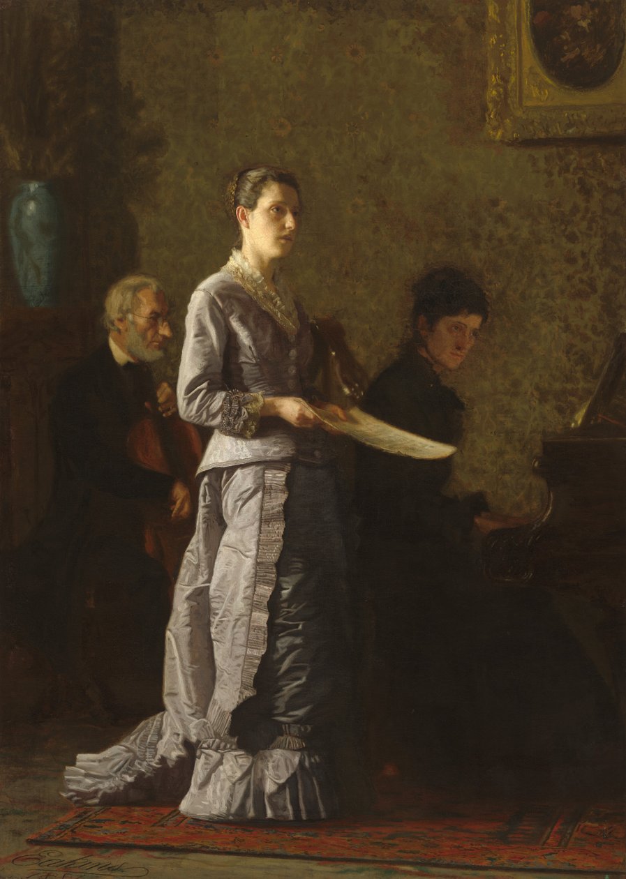 Cantando una canción patética de Thomas Eakins