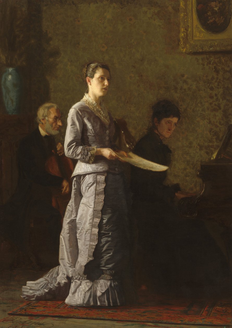 Cantando una canción patética, 1881 de Thomas Eakins