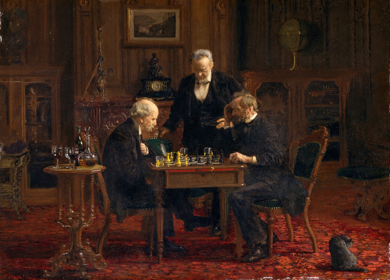 Los jugadores de ajedrez de Thomas Eakins