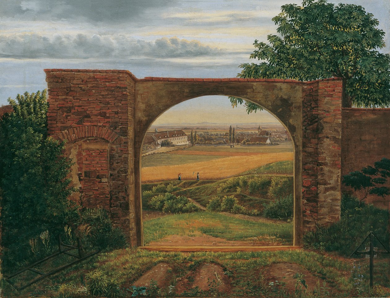 The Cemetery Gate (Cementerio cerca de Viena) de Thomas Ender