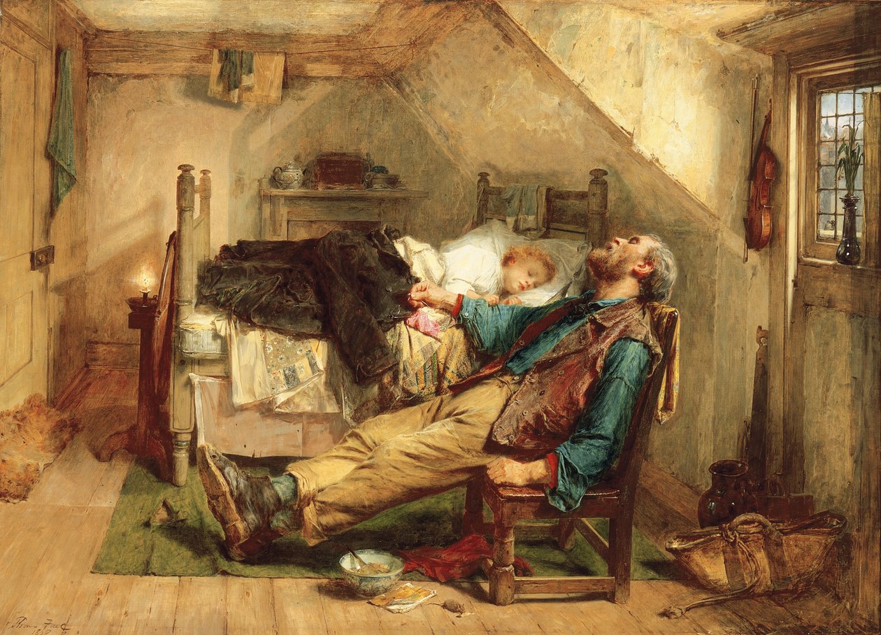 Agotado de Thomas Faed