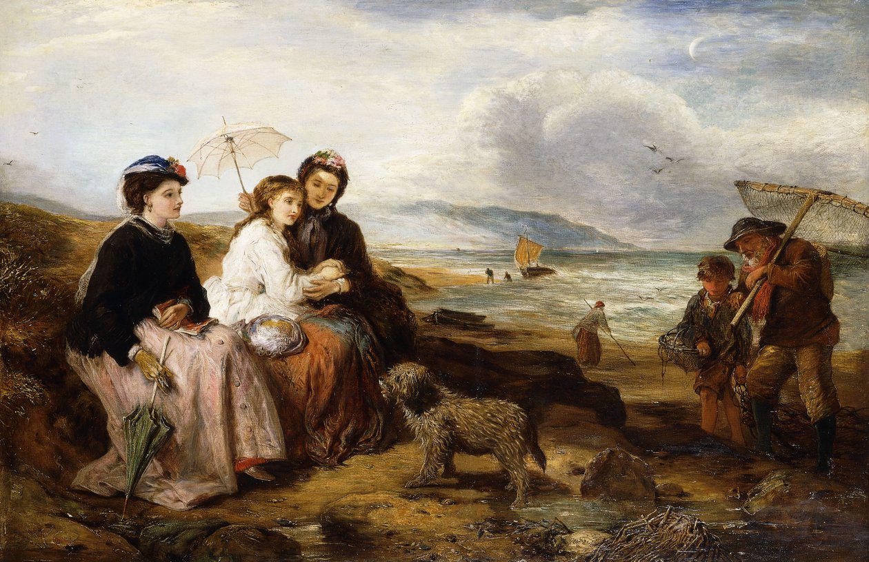 En la playa, 1877 de Thomas Falcon Marshall