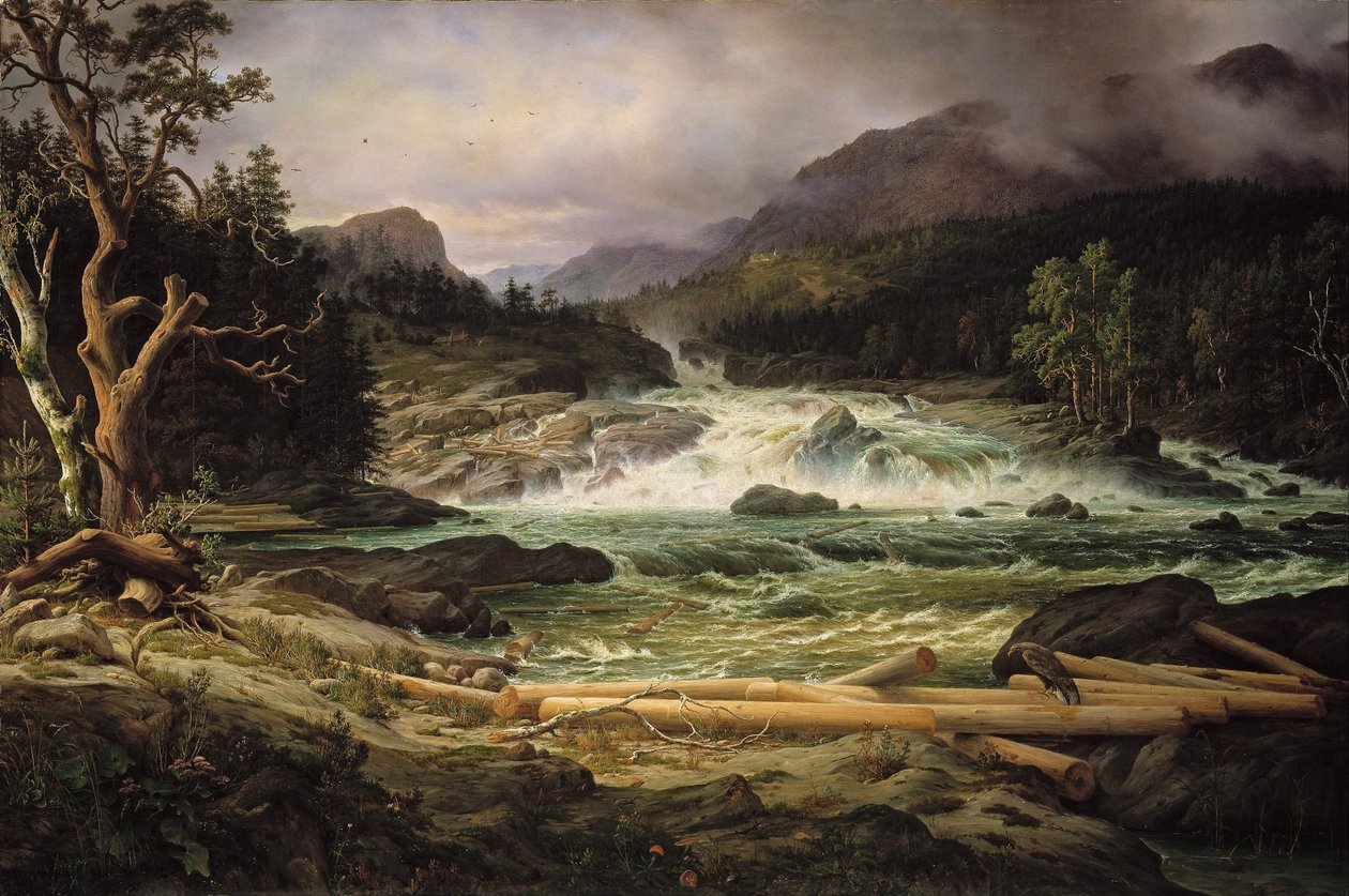 Labrofossen cerca de Kongsberg de Thomas Fearnley