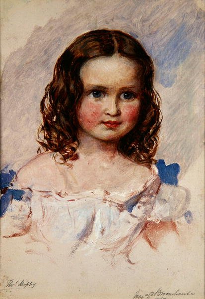 Retrato de una niña joven de Thomas Frank Heaphy