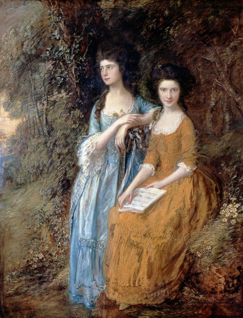 Elizabeth y Mary Linley de Thomas Gainsborough