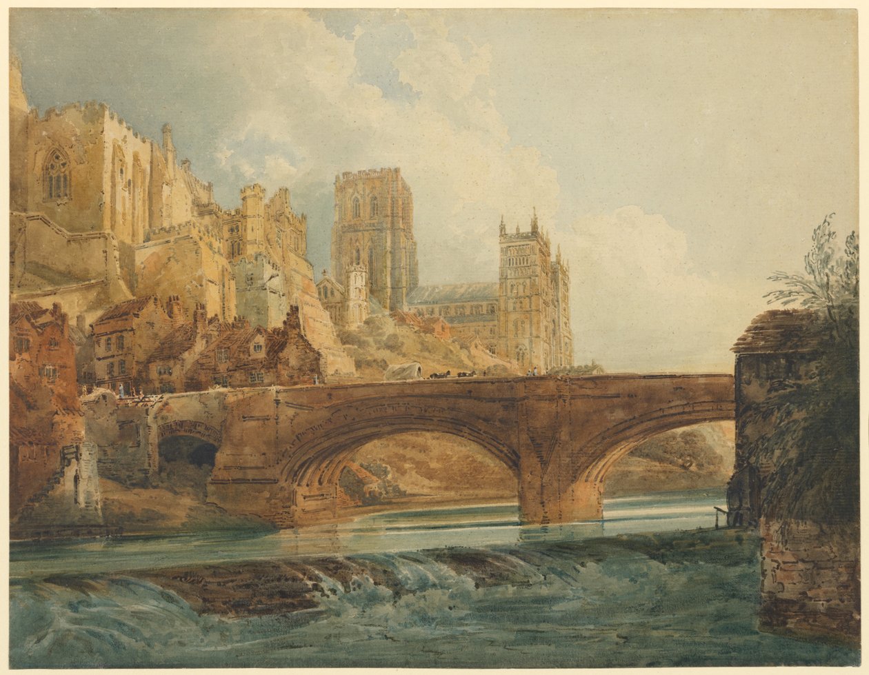 Catedral y Castillo de Durham de Thomas Girtin