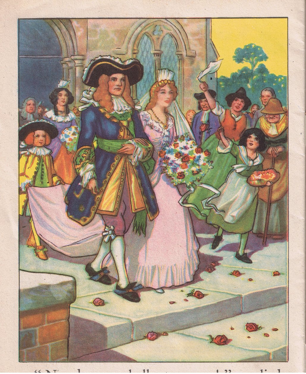 La boda (litografía) de Thomas Heath Robinson