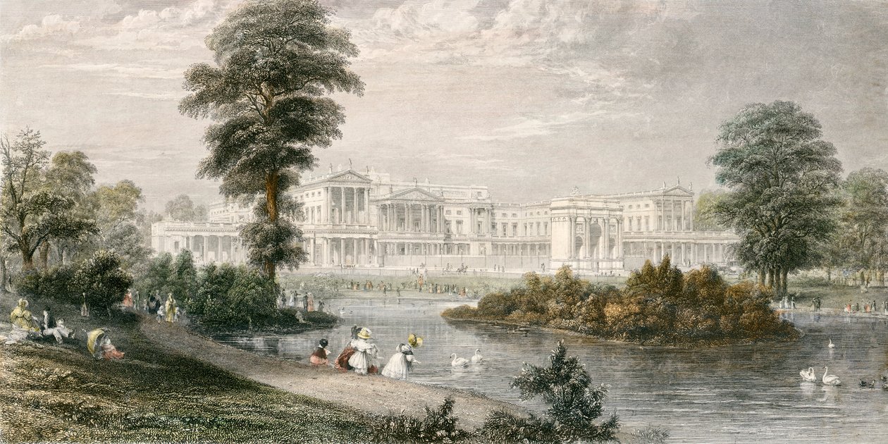 Palacio de Buckingham, Westminster, Londres, 1835 de Thomas Higham