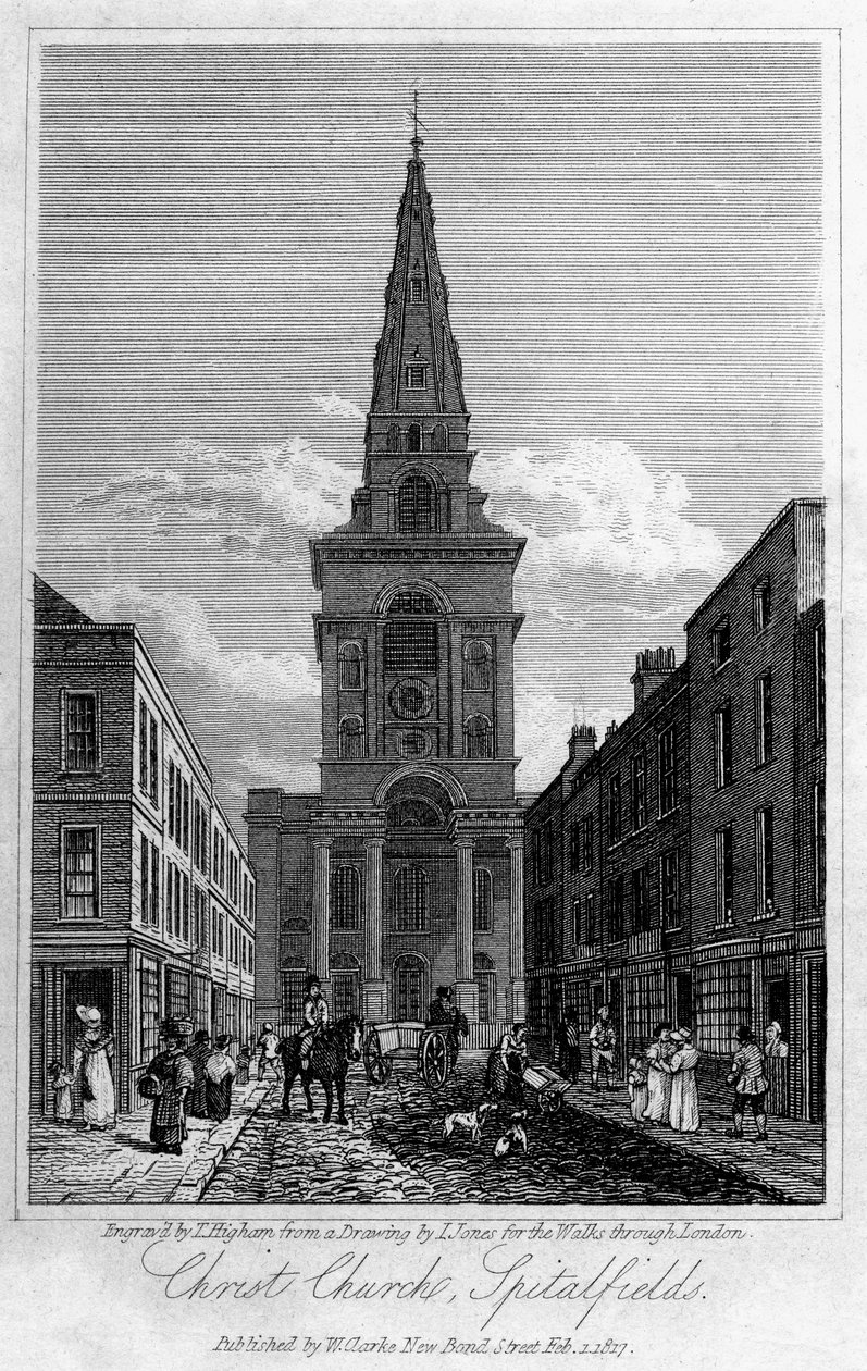 Iglesia de Cristo, Spitalfields, Londres, 1817 de Thomas Higham