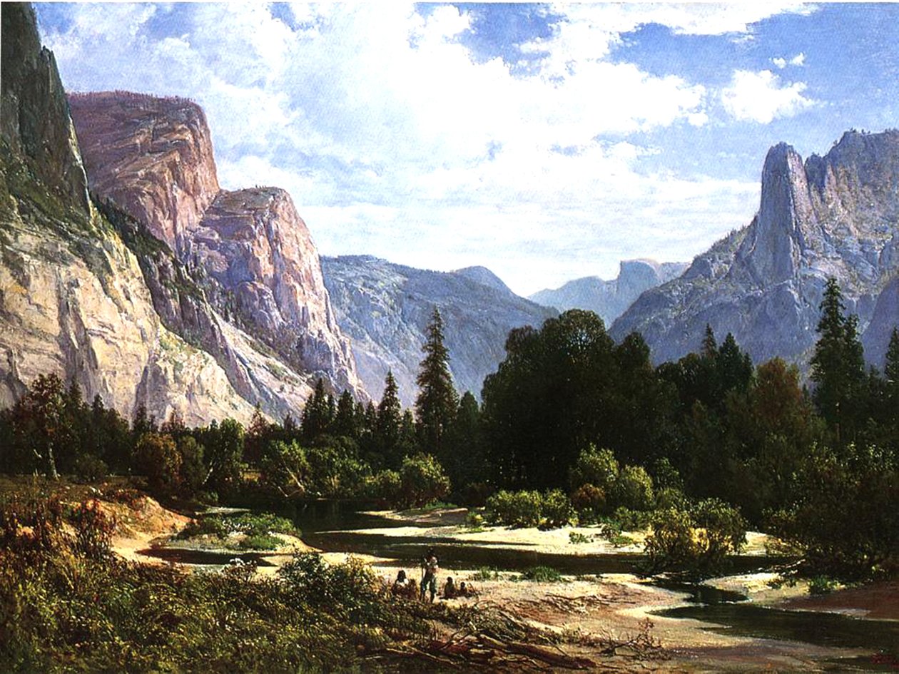 Indios Piute Descansando, 1866 de Thomas Hill