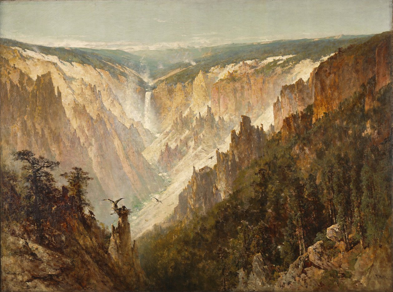 El Gran Cañón de Yellowstone de Thomas Hill