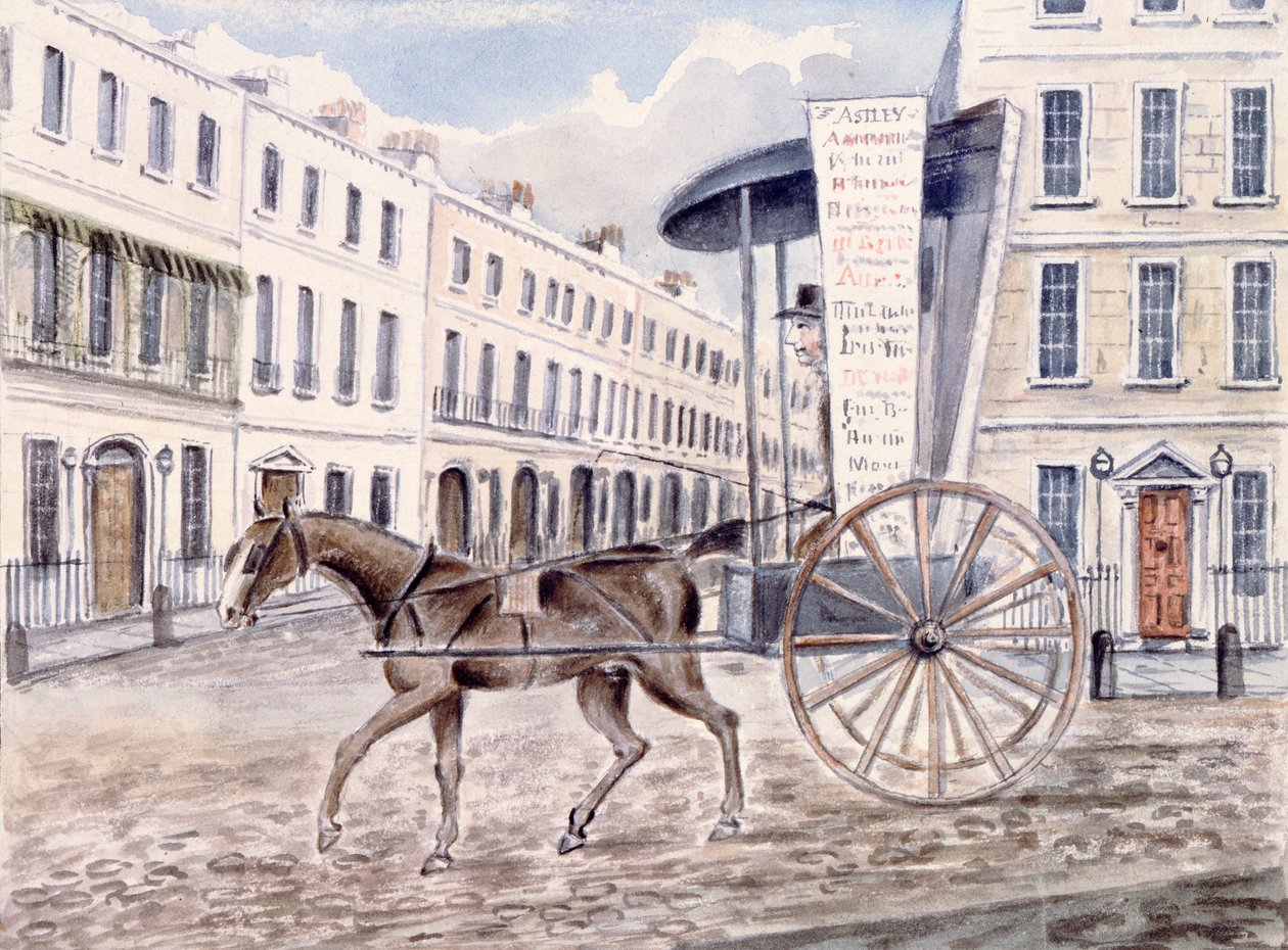 Carro publicitario de Astley de Thomas Hosmer Shepherd