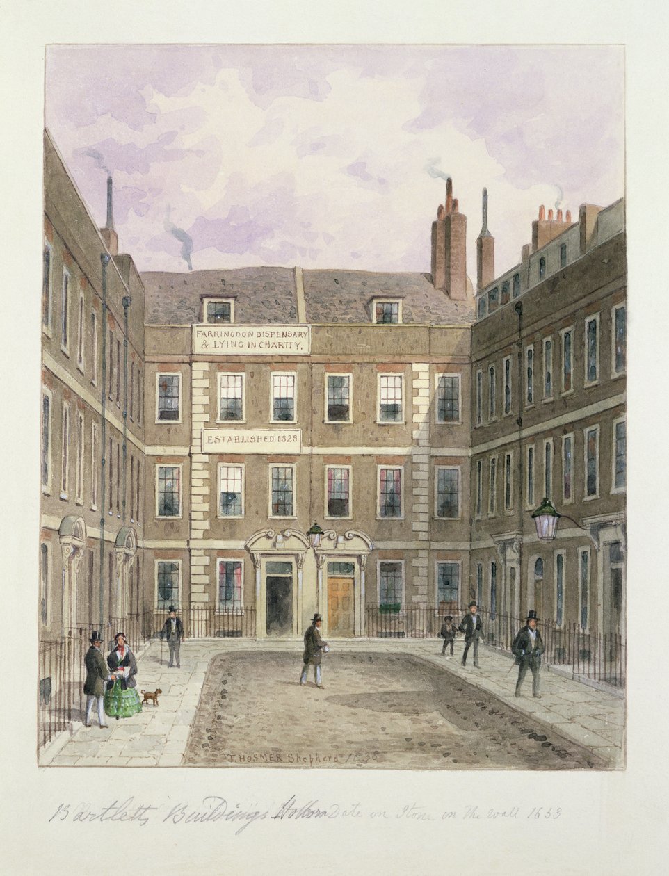 Edificios de Bartlett, Holborn, 1838 de Thomas Hosmer Shepherd