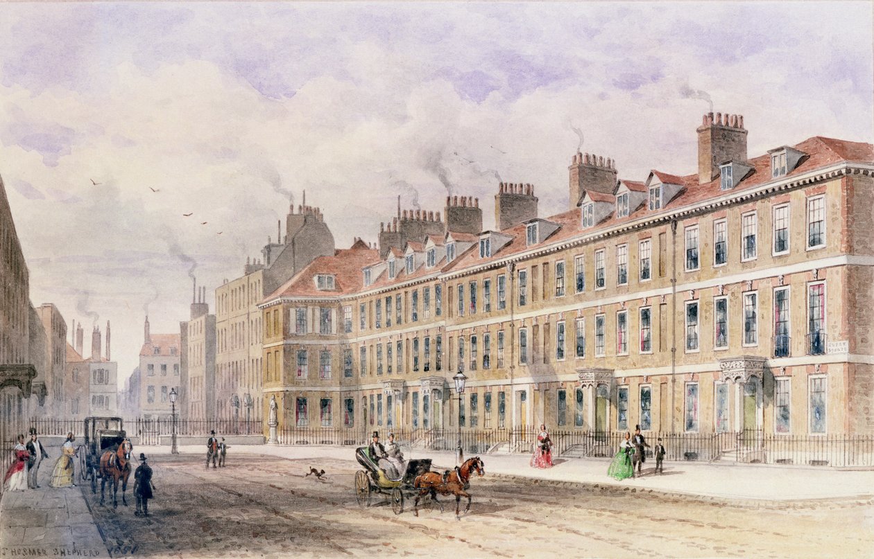 Lado Sur de Queen Square de Thomas Hosmer Shepherd
