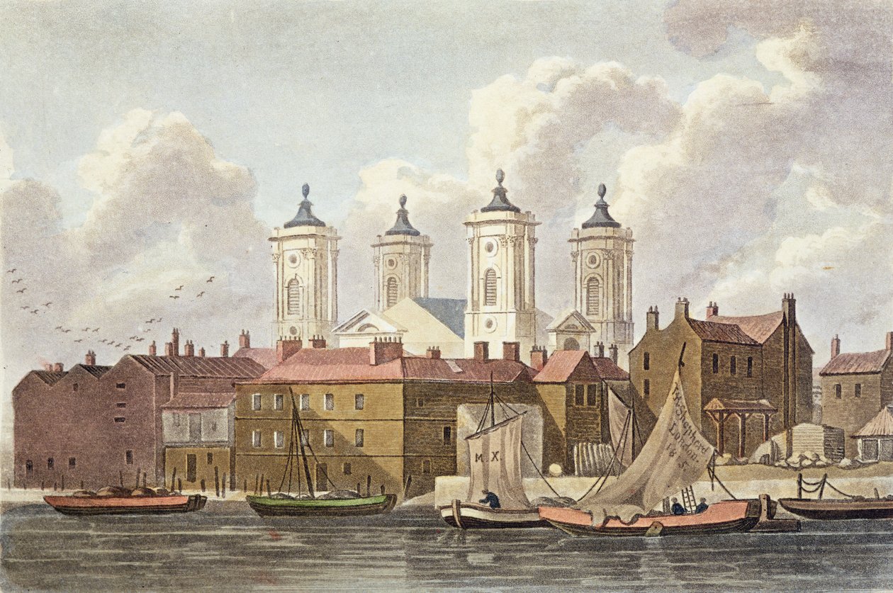 Iglesia de San Juan Westminster, 1815 de Thomas Hosmer Shepherd