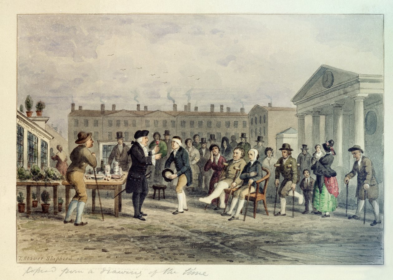 El doctor charlatán, 1857 de Thomas Hosmer Shepherd
