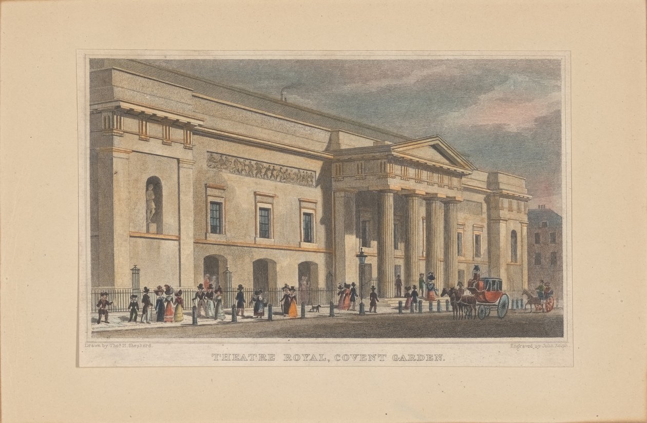 Teatro Real Covent Garden, c. 1830 de Thomas Hosmer Shepherd