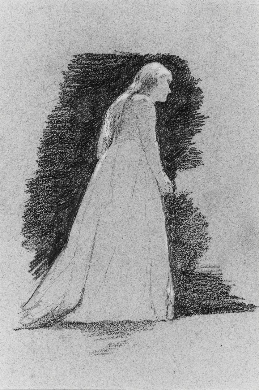 Mujer de pie de Thomas Hovenden