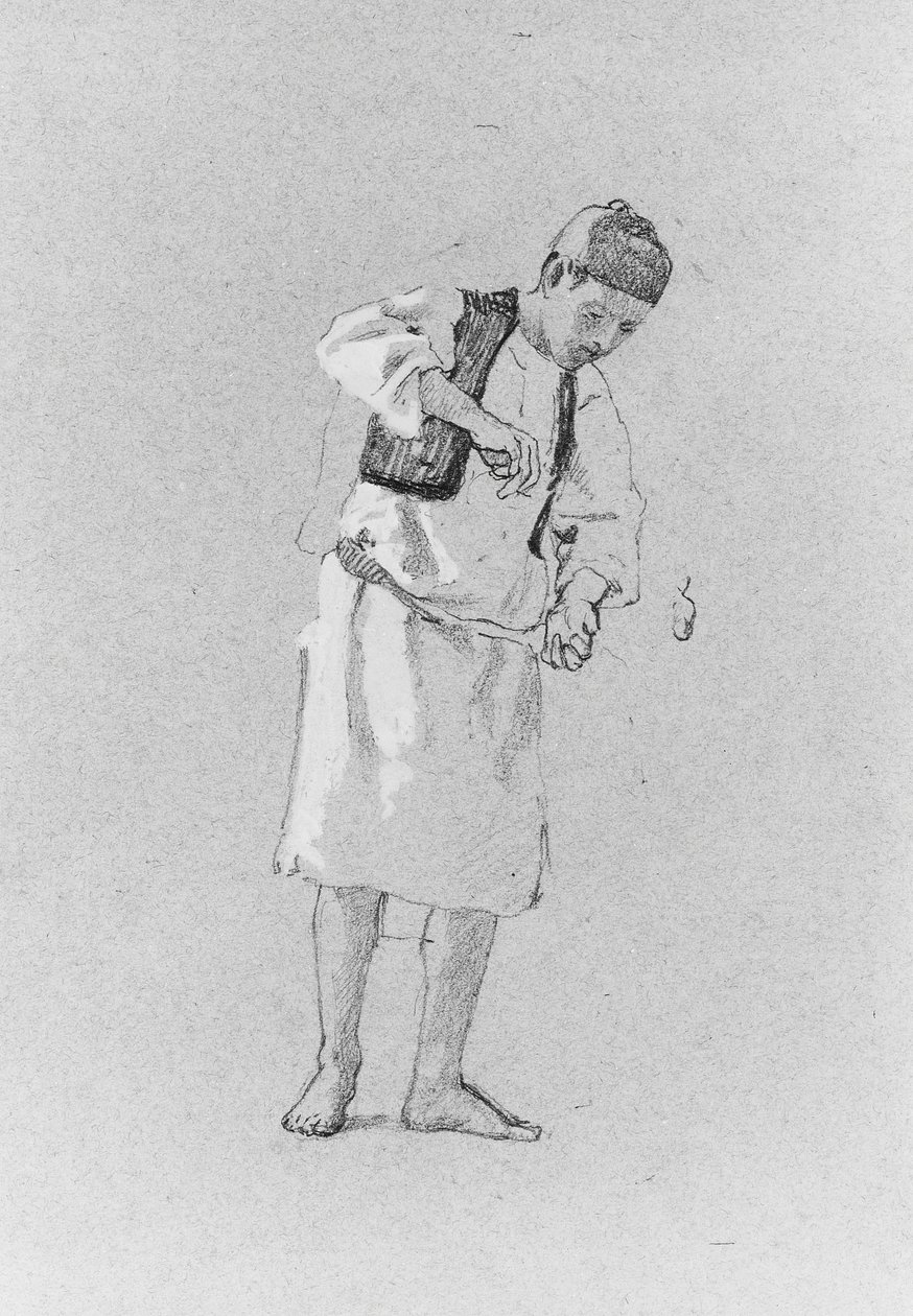 Estudio de un Hombre de Thomas Hovenden