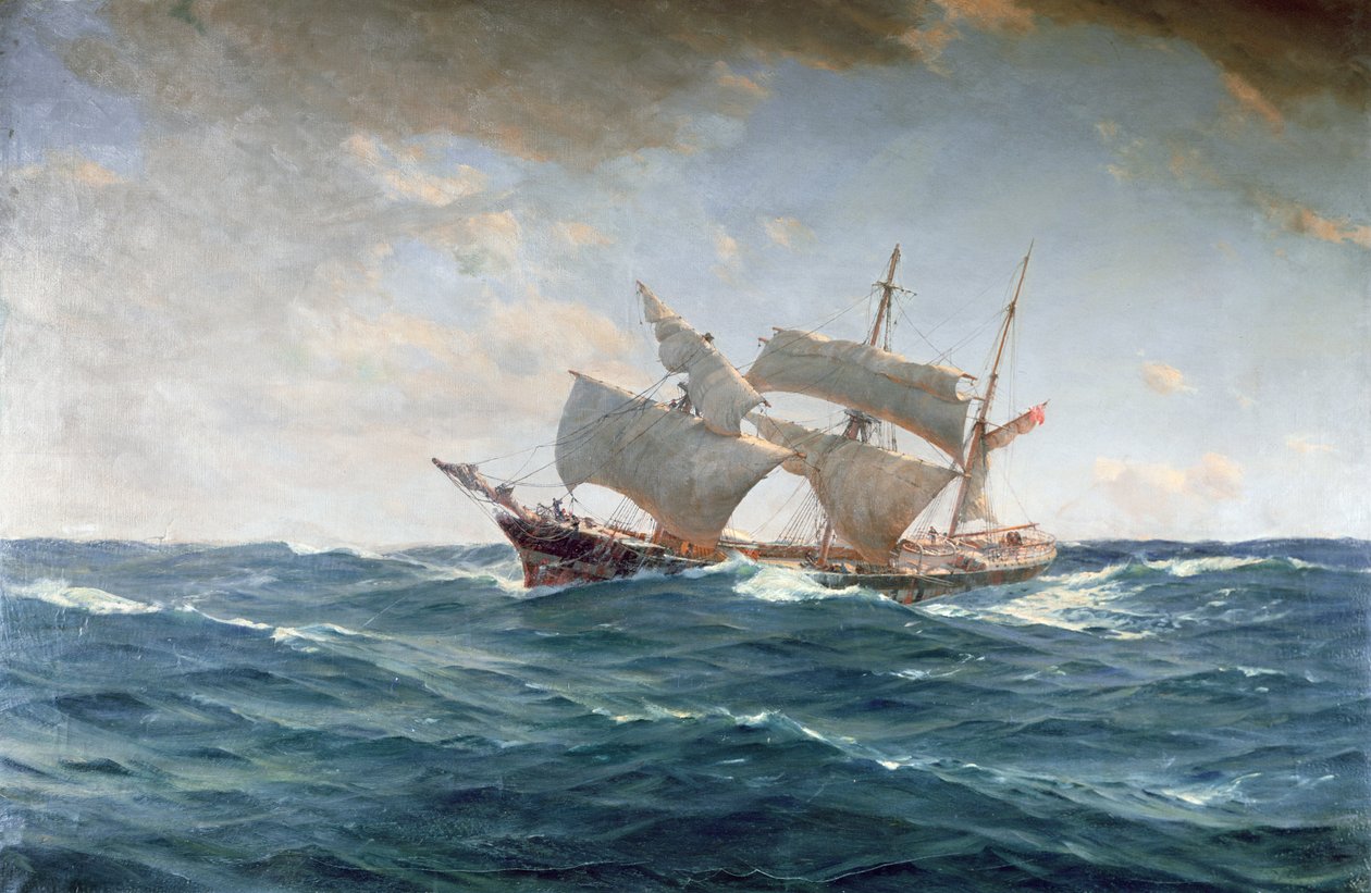 El pato cojo (óleo sobre lienzo) de Thomas J. Somerscales