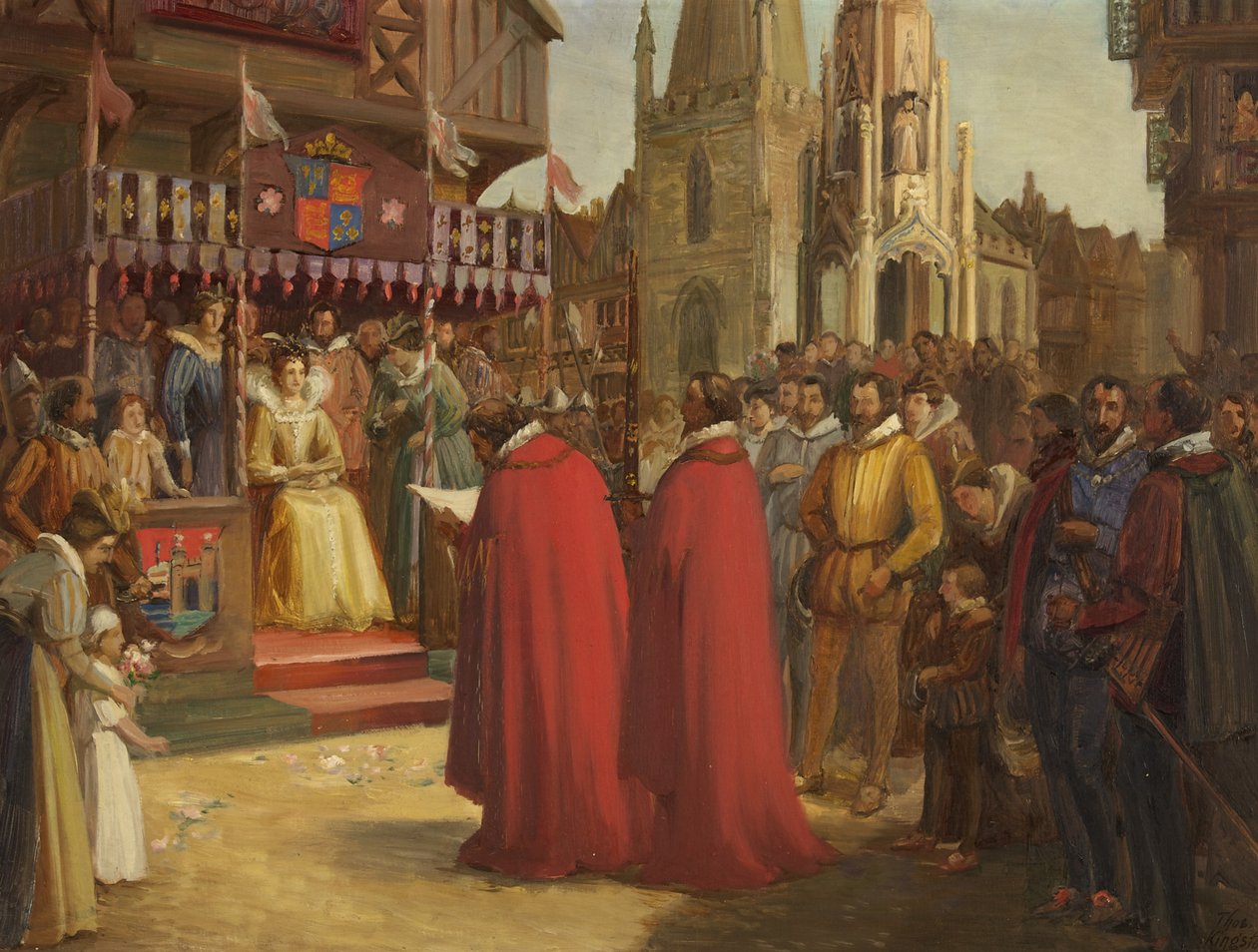 Visita de la Reina Isabel I a Bristol de Thomas Kingston