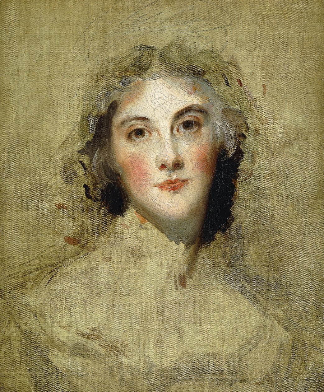 Cabeza de una dama de Thomas Lawrence