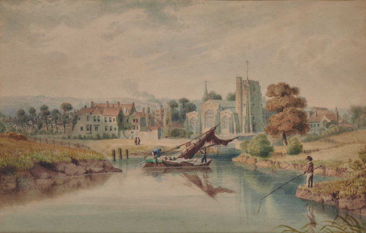 Maidstone desde el río de Thomas Light Merritt