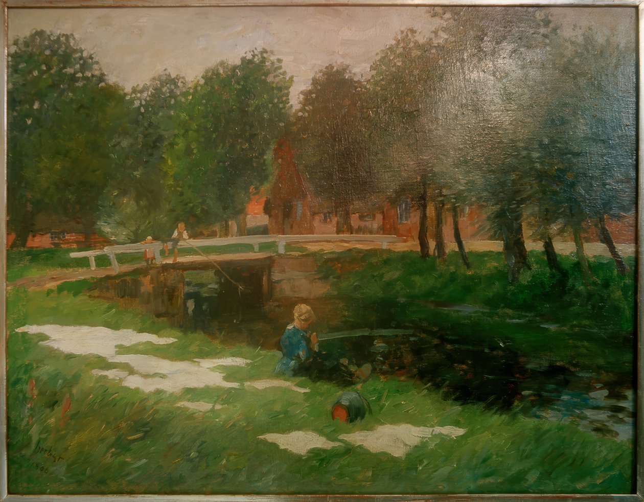 Blanqueo de ropa en el canal de Thomas Ludwig Herbst