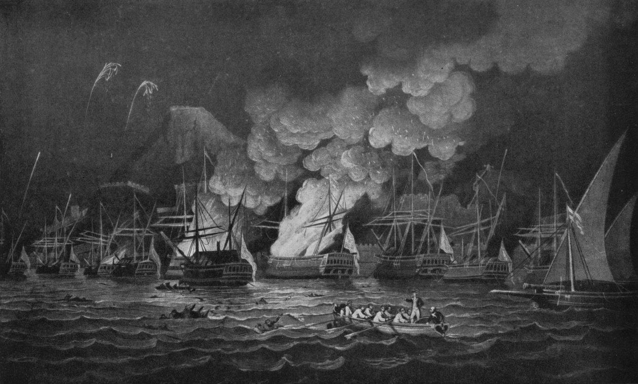 La Defensa de Gibraltar, c1785 de Thomas Luny