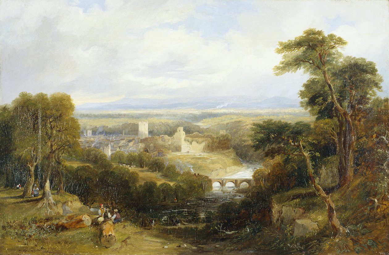 Richmond, Yorkshire (óleo sobre lienzo) de Thomas Miles Richardson