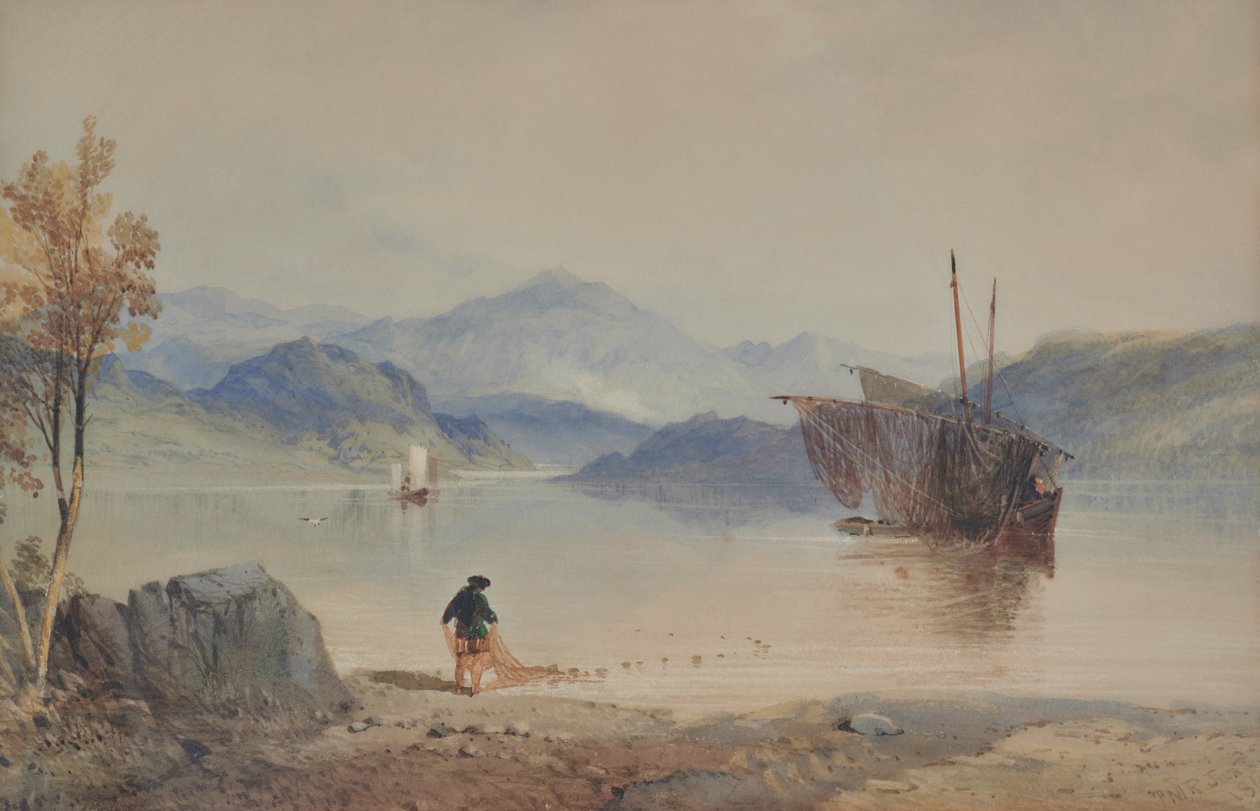 Lago escocés de Thomas Miles Richardson